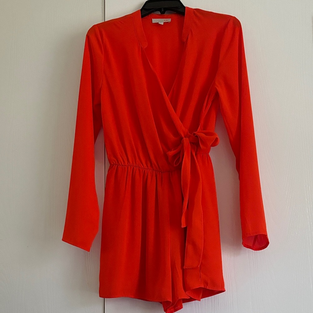GB girls Vibrant orange Romper.